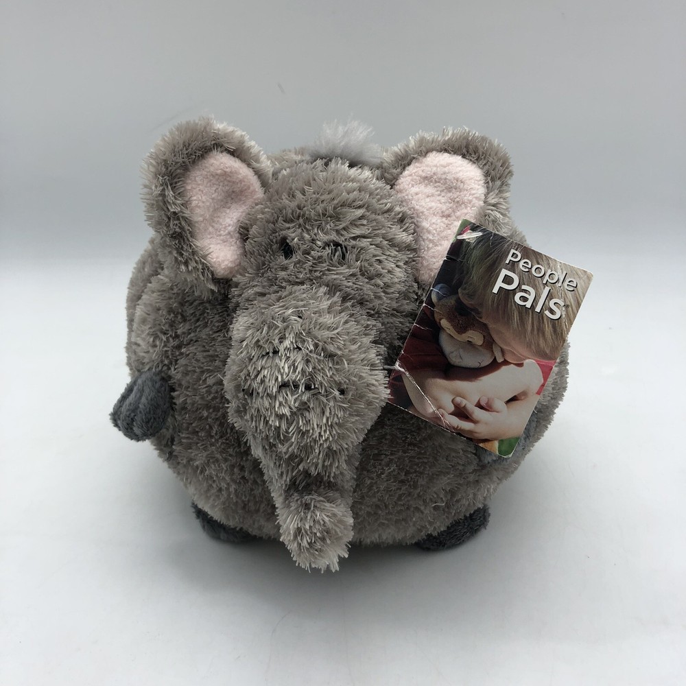 Aurora People Pals 7″ Elephant Ball Plush Round Ball *Tag has a writing.