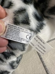 Aurora Destination Nation Snow Leopard 12″ Plush Stuffed Animal White