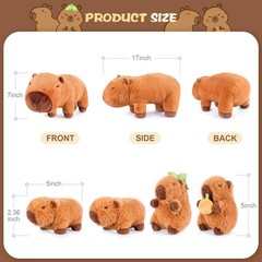 5-in-1 Capybara Stuffed Animals with Babies Inside, 5Pcs Set Capybara Plush w…