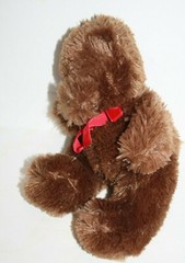 The Childrens Place Red Velvet Bow Valentine Teddy Bear 9″ Brown Plush Soft Toy