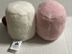 Jellycat Amuseables Marshmallows Pink/White Plush 3.5in EUC