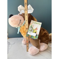Disney Store Peter Pan Nana Saint Bernard Dog Plush Bonnet with Tags 12in