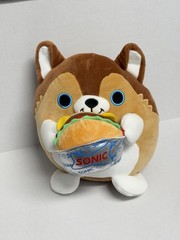 Snackles Puppy Dog & Sonic Burger Plush by ZURU 8″