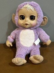 Lot of 2 JAKKS Animal Babies Nursery Monkeys Pink Brown Tested Working 2014 14″