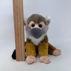Wild Republic Squirrel Monkey Plush Stuffed Animal Ape Cuddlekins Fluffy 7″ READ