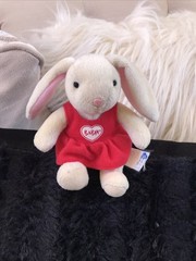 Build A Bear Rabbit Plush Mini Paulette Coufur Tan Bunny Toy 4 Inch 2006 McDs