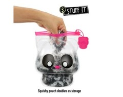 Fluffie Stuffiez small *PANDA* Pull Fluff to Reveal Surprise Plush Underneath