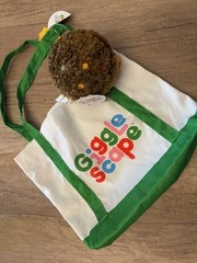 Gigglescape Rainbow Chip Ice Cream Sandwich Clip on Plush 5″ w/Bag! Giggle Scape