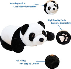 Giant Panda Weighted Plush Animals, 2.87Lbs Cute Big Panda Hugging Pillow Toy…