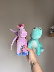 Disney Sofia the First Plush Bundle Crackle Dragon + Minimus Pegasus Flying