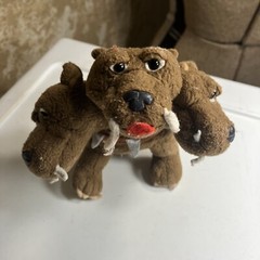 Vtg 2001 GUND Harry Potter Fluffy Cerberus 3 Headed Dog Figure Plush #75405