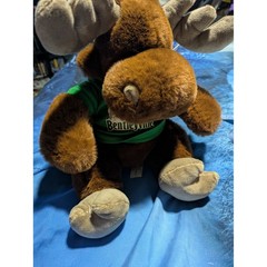 Wishpets Bentleyville Tour of Lights Moose Plush Green Hoodie Santa Brown 84818