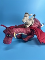 Rare Universal Studios Shrek 4-d 23″ Donkey Burro Riding Dragon Plush Toy 2021
