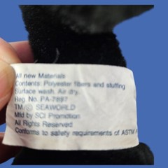 Sea World Orca Shamu Killer Whale Plush Black White Stuffed Animal Soft Toy 15″
