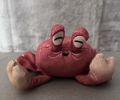 Small Plush Red Crab Stuffed Animal 7” Cute Ocean Sea Creature Toy