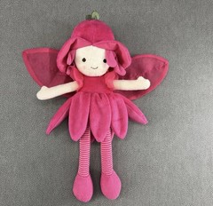 Jellycat London Pink Fleur Fairy Dahlia 9.5″ Stuffed Plush Dark Pink Flower Doll