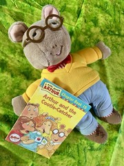 Arthur Plush Doll with novel , collectible book & friend :)