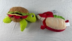 Way To Celebrate 8″ Turtle Burger & Hot Dog Pup Valentine’s Stuffed Plush Toy