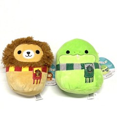 Squishmallows Harry Potter World Small Gryffindor Lion Slytherin Snake Set Of 2