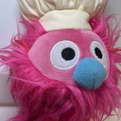 Gund Sesame Street Gonger 14″ Stuffed Plush w/ Chef Hat and Apron 2019 Muppet
