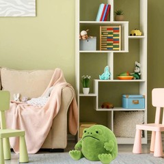 New Ricky Rain Frog Plush Frog Stuffed Toy, Green Frog Body, Soft Stuffed Gifts