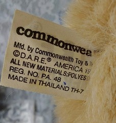 Commonwealth Lion Plush D.A.R.E. Daren 18″ Stuffed Mascot Toy 1994 90s VTG