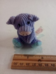 Whimzy Pets Purple Pig LILAC 2010 Blip Toys Mini Stuffed Animal