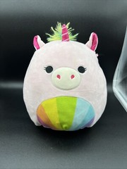 Squishmallows Kellytoy Plush Soft Amor Unicorn Rainbow Pink Piggy