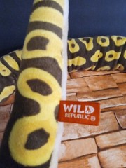 Wild Republic Ball Python Yellow & Brown Spotted SNAKE plush 53″ Stuffed Reptile