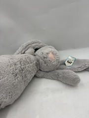NWT Jellycat Bashful Bunny Plush Silver Grey Medium 12″ Stuffed Animal Cute Soft