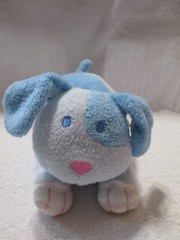 Kids Preferred Puppy Dog Blue Plush Stuffed Animal Rattle Lovey Thank Heaven 9″