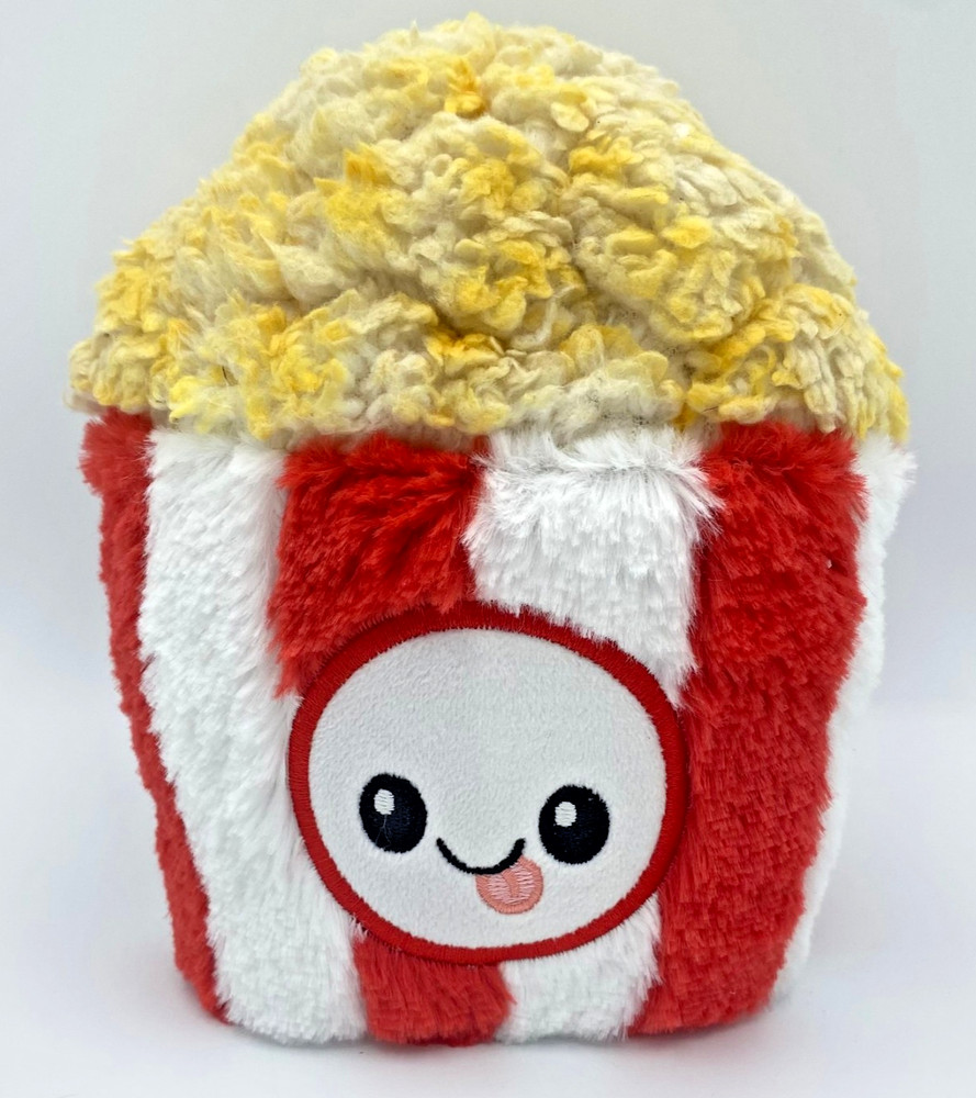 Squishable Comfort Food Popcorn Bucket 7” Plush Kids Stuffed Toy Red Soft Face