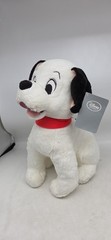 Disney Store 101 Dalmatians Lucky White Black Red Dog Plush Toy 13 IN NWT