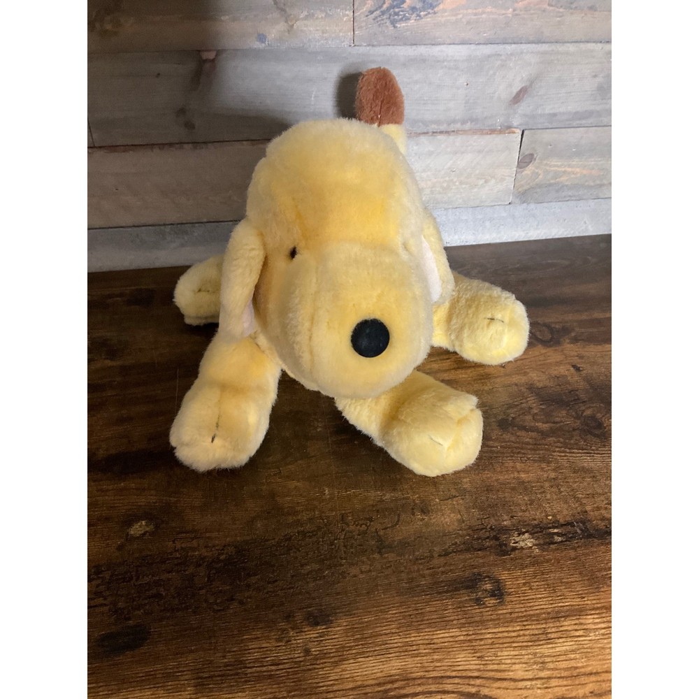 Vintage 1993 Eden Spot the Dog Plush Eric Hill Yellow Brown 12 inch