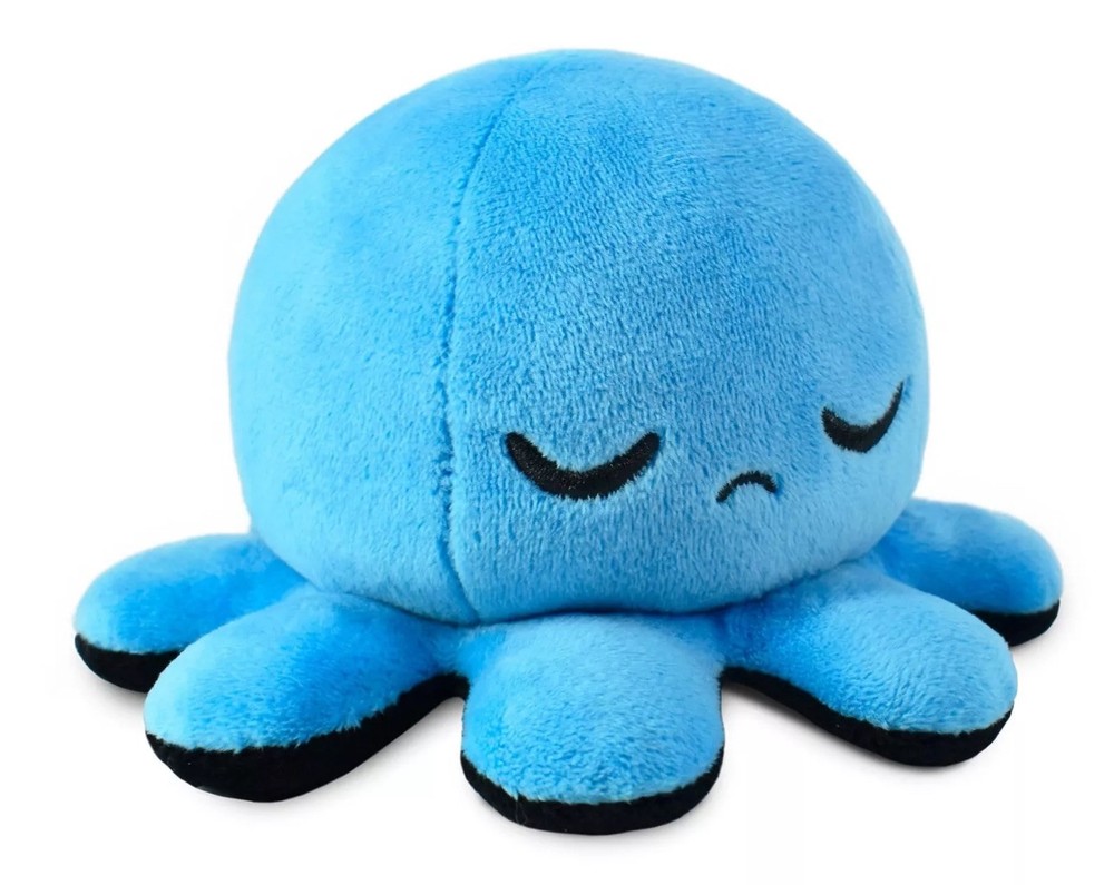 TeeTurtle – The Original Reversible Octopus Plushie – Fire Eyes + Sleepy