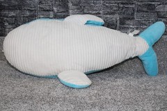 This & That Stuffed Narwhal Plush 33 Inch Blue/White Soft