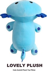 Axolotl Plush Cute 13 inch Stuffed Animal Soft Blue Pillow Kawaii Plush Toy G…
