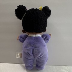 Ouozzz My First Doll Purple/Black Soft Plush Doll Small 6-14″