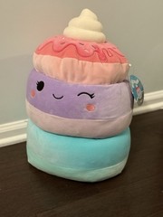 Squishmallows Original 14Inch Peony Unicorn Pancakes with Whipped Cream Official
