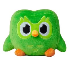 Duolingo Green Owl Plush Toy Plushie of Duo the Owl Cartoon Anime Owl Doll USA