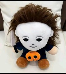 25cm Horror Michael Myers Plush Toys New Movie Anime Horror Dolls Throw Pillows