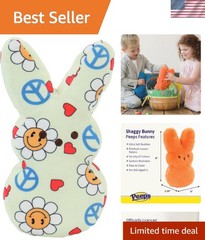 Officially Licensed 9″ Peeps Plush Bunny: Soft, Stylish Easter Gift for Ages 3+