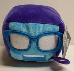 Nerd Block Cube Blue Purple Plush Stuffed Animal Toy Fun 2 Play Toys New!