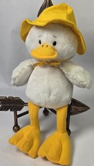 Gantz Duck Plush 7″ White with Yellow Rain Hat Easter Spring