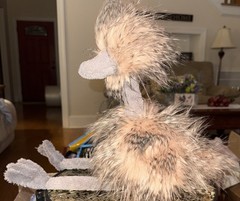 T108-New Jellycat Odette Ostrich Plush 20 in Furry Fuzzy Stuffed Animal
