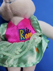 Vtg 1998 Lisa Frank Ballerina Bunny ROSE Stuffins Rabbit Plush