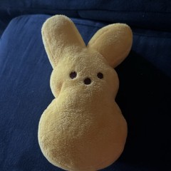Peeps Easter 6” Yellow Bunny Scented Bean Plush Bubble Gum