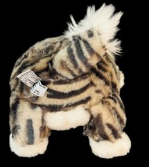 Unipak Baby Plumpee Grey Black Tiger Striped Tabby Fat Cat Kitty 7” Plush Kitten