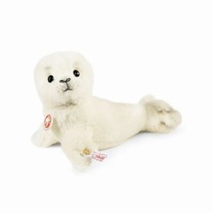New Steiff Alpaca Sea Life Stuffed White Tag Finny Plush Baby Seal Limited Ed