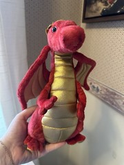 Douglas Eugene Red Dragon Cuddle Toy #731 Stuffed Animal Plush Mythical Creature